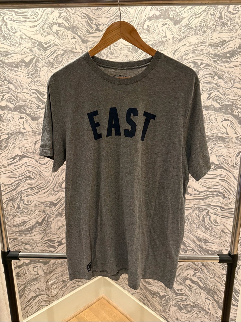 EAST Graphic Crewneck T-Shirt - Gray